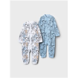 Комбинезон детский трикотажный для мальчиков, 2 шт в комплекте