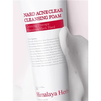 BOUQUET GARNI NARD - ПЕНКА ДЛЯ УМЫВАНИЯ ДЛЯ ПРОБЛЕМНОЙ КОЖИ ACNE CLEAR CLEANSING FOAM, 150 МЛ
