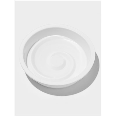 Форма для выпечки и муссовых десертов KONFINETTA «Круговорот», силикон, 20×5 см, белая