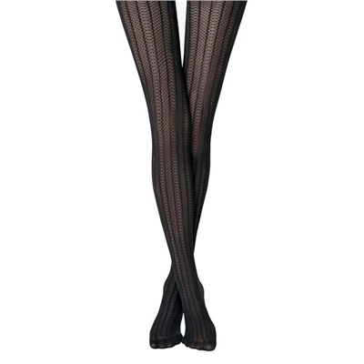 Фантазийные CONTE LACY LINE Колготки с ажурным рисунком и полосами
