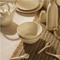 Салатник SL Home «Виенто», 1.3 л, d=19 см, керамика, бежевый