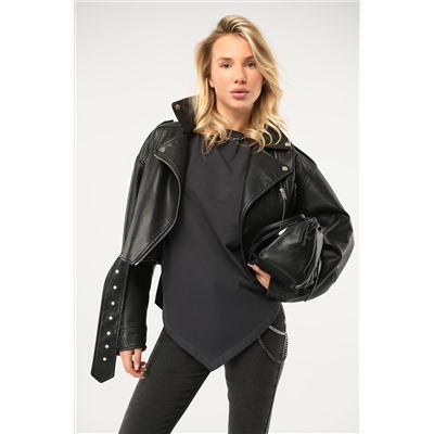 Женская асимметричная футболка Happyfox