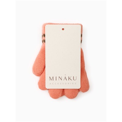 Перчатки детские MINAKU, 13 см, пыльно-розовые