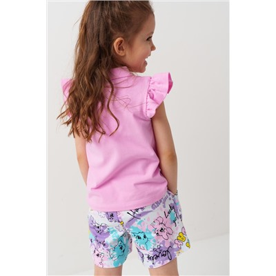 Шорты трикотажные для девочек, 2 шт в комплекте PLAYTODAY, 1240260