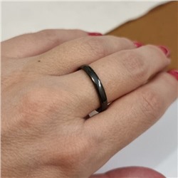 Кольцо керамика, цвет : черный,T000818052, р-р19, арт. 001.294-19