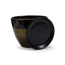 Горшок для цветов «Мираж », 8 л, d=30 см, h=23 см, с поддоном, керамика, коричневый