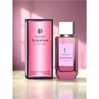 Парфюмерная вода женская Milestone ROSEBOMB, 35 мл (по мотивам Victoria'S Secret Bombshell)
