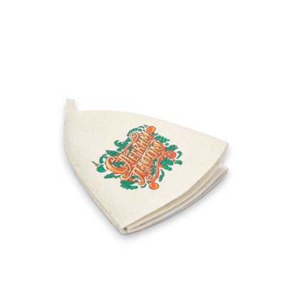 Шапка для бани и сауны «С лёгким паром», полиэфир 70%, шерсть 30%, «Добропаровъ»