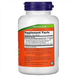 Now Foods, EGCg, экстракт зеленого чая, 400 мг, 180 растительных капсул