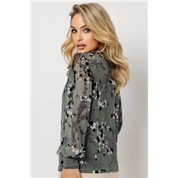 Блузка женская  7090/01/Оливковый