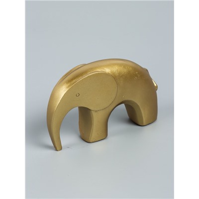 УЦЕНКА Фигурка полистоун «Золотой слоник», 3.5×13×7.5 см