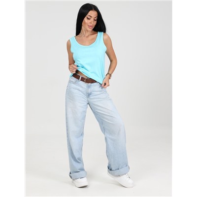 Апрель уно - майка голубой