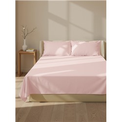 Простыня на резинке 1.5-спальная SL Home, 140×200+30 см, розовая, модал