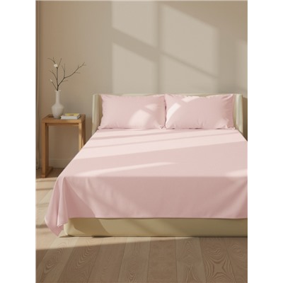 Простыня на резинке 1.5-спальная SL Home, 140×200+30 см, розовая, модал