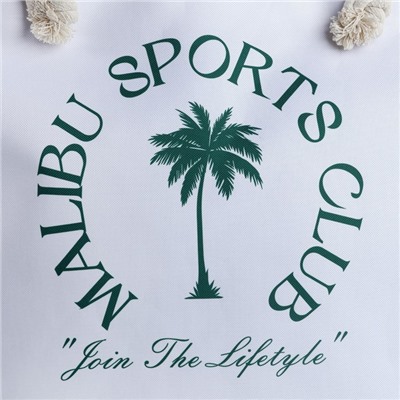 Сумка женская пляжная Malibu sports club, 47×37×13.5 см