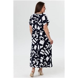 Платье штапель  6121/03/Синий