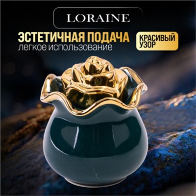 12062 Баночка для сладостей Роза 250мл фарфор (х72)