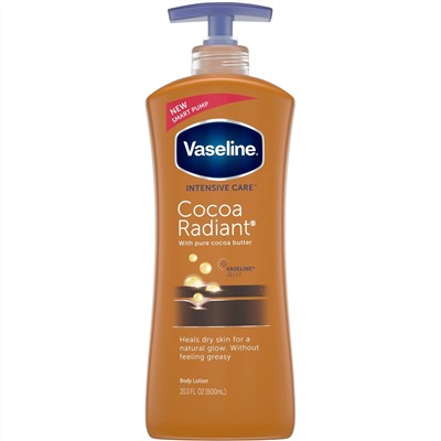 Vaseline, Intensive Care, лосьон для тела «Сияние какао», 600 мл (20.3 жидк. унций)