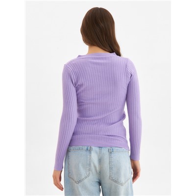 Джемпер женский на пуговицах MINAKU, сиреневый, размер 42-44
