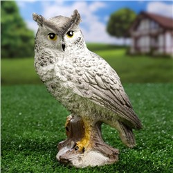 Садовая фигура из гипса «Сова полярная», 17×11×8 см