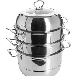 30905 Мантоварка 3х-ярусная 12,4л 32 см нерж/ст MB (х4)