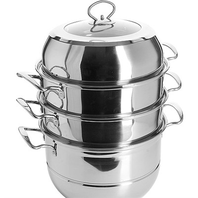 30905 Мантоварка 3х-ярусная 12,4л 32 см нерж/ст MB (х4)