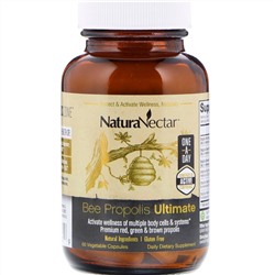 NaturaNectar, Bee Propolis Ultimate, 60 вегетарианских капсул