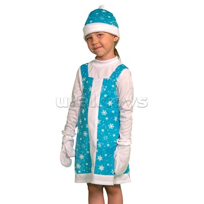 Изделие швейное "Набор карнавальный "Зимушка" плюш (6-9 лет, рост 122-134 см)