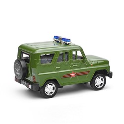 Игрушка пластик Ворота+1 машинка, Воинская часть, в коробке