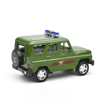 Игрушка пластик Ворота+1 машинка, Воинская часть, в коробке