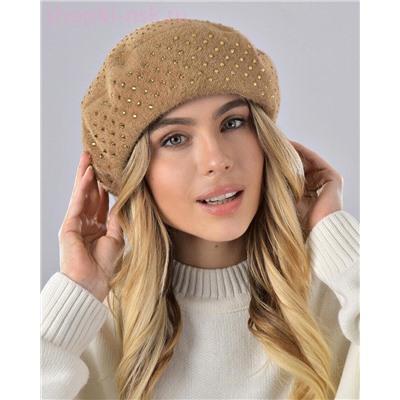 Бархат стразы россыпь Берет флис (56-58)