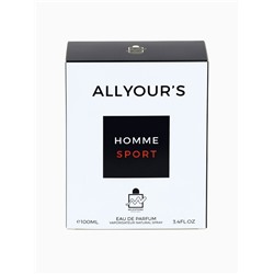 Парфюмерная вода мужская ALL YOUR'S HOMME SPORT, 100 мл (мот Allure Homme Sport Eau Extreme)