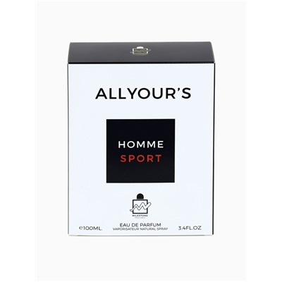 Парфюмерная вода мужская ALL YOUR'S HOMME SPORT, 100 мл (мот Allure Homme Sport Eau Extreme)