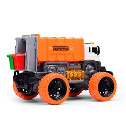 Машина "Мусоровоз Мега Сити" 1:16 (свет, звук) в коробке (оранжевый)