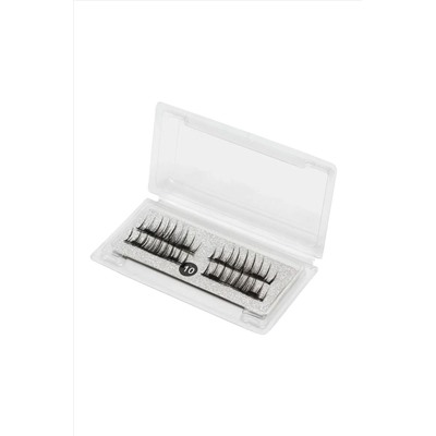 Nail Art Магнитные накладные ресницы №10, 4 шт, 7-13 х 35 мм KRISTALLER, 1106999