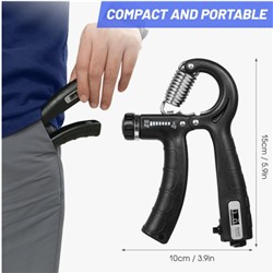 Тренажер для рук Hand Grip Strengthener with Counter 5-60kg Adjustable Resistance Fitness Hand Exerciser for Muscle Building Wrist Training