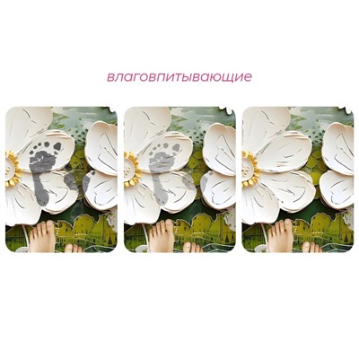 Коврик для дома Доляна Anemona, влаговпитывающий, 39×60 см