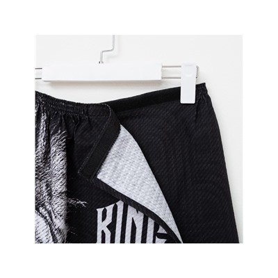 Полотенце килт вафельное мужское для бани «Лев», 75×145 см, хлопок 100 %