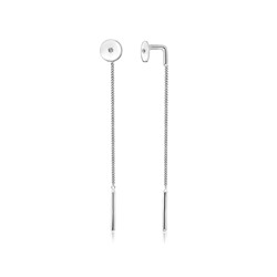 Серьги из серебра куб.циркон., С1819р200