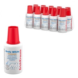 Штрих 20мл с кисточкой спирт ЕК6 Arctic White ErichKrause