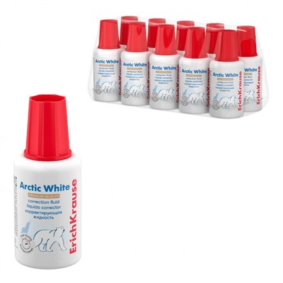 Штрих 20мл с кисточкой спирт ЕК6 Arctic White ErichKrause