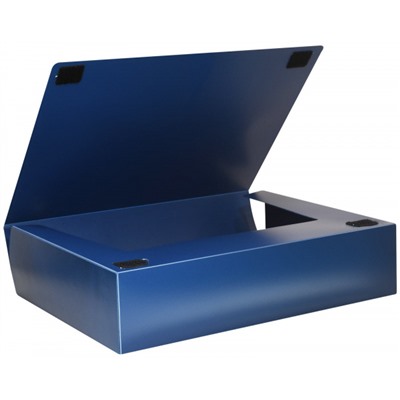 Папка-короб пластиковый на липучке 75мм синий 0,8 мм 6375В inФОРМАТ
