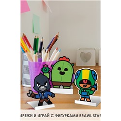 КПБ 1.5 поплин "Brawl stars" (70х70) рис. 16484-1/16484-2 Бравлы