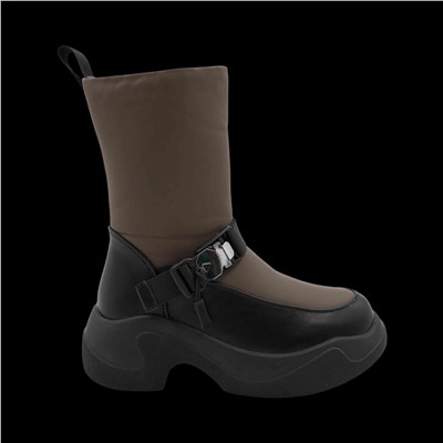 Сапоги на меху 86153-764-1 хаки п/п