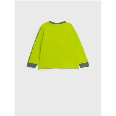 Фуфайка детская трикотажная для мальчиков (футболка с длинными рукавами)