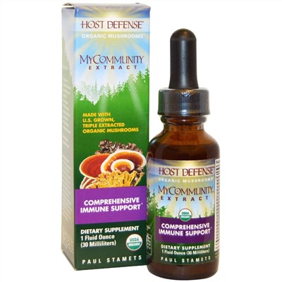 Fungi Perfecti, MyCommunity Extract, Comprehensive Immune Support , 1 fl oz (30 ml)