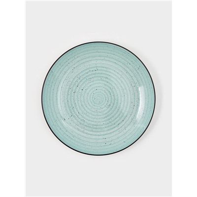 Набор тарелок Доляна Nature, 4 шт., d=27 см, керамика, голубые