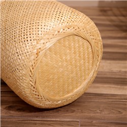 Корзина плетёная, из бамбука 40х40х35 см
