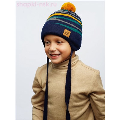 21900 B-W Шапка для мальчика (48-54)