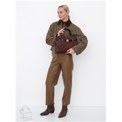 Сумка женская кожаная 91156MSS coffee Velina Fabbiano-Safenta